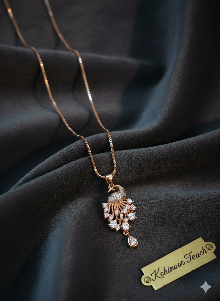 Radiant Fan Drop Necklace