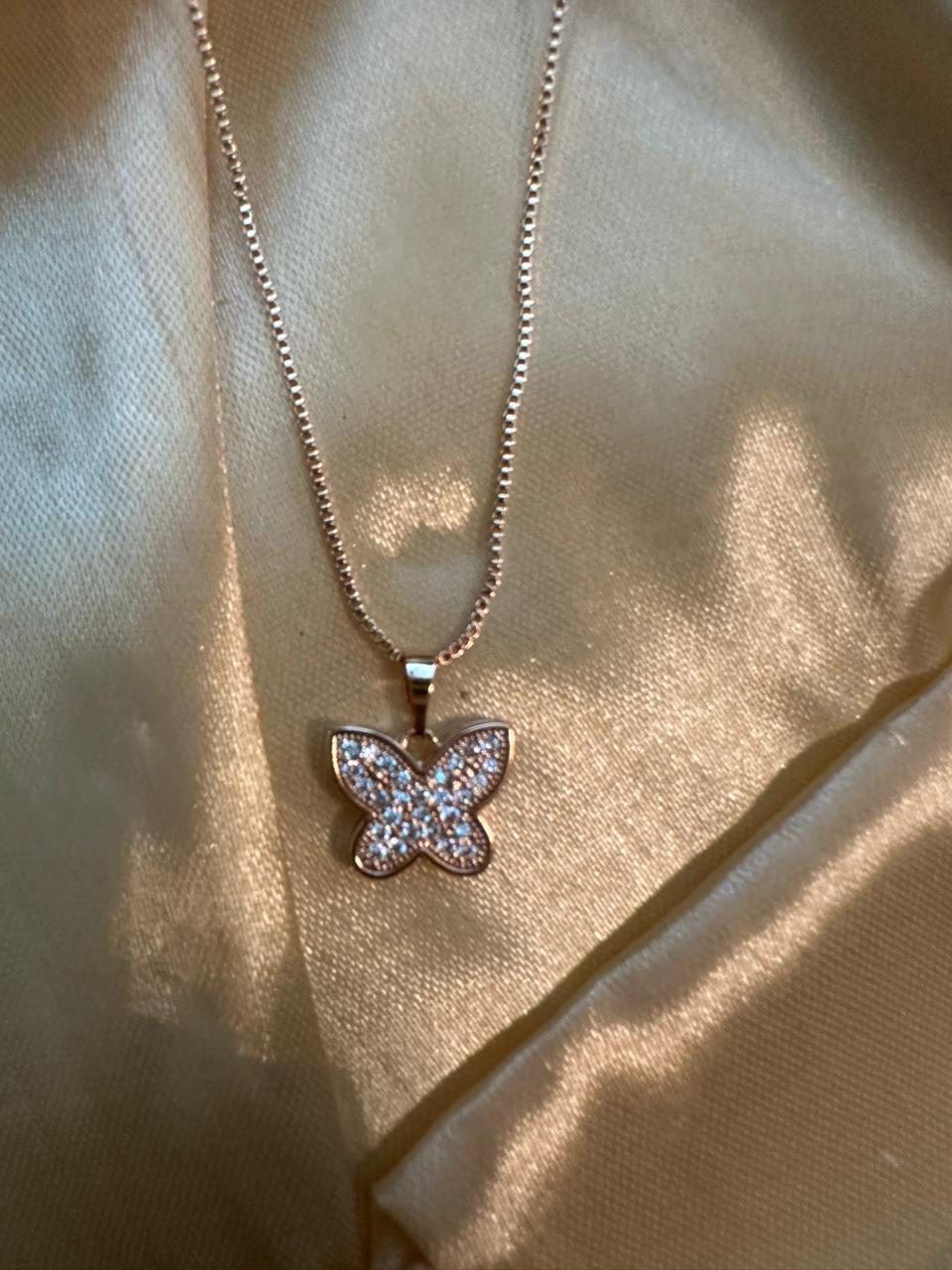 Enchanted Butterfly Diamond Necklace