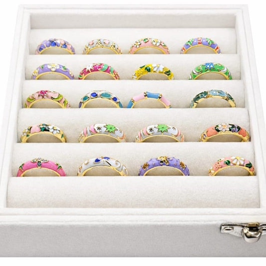 CLOISONNÉ ENAMEL RINGS COLLECTION